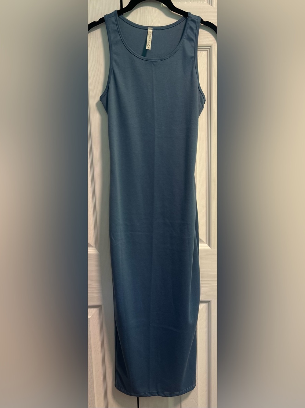 Lyss Loo Slate Blue Sleeveless Tank Dress